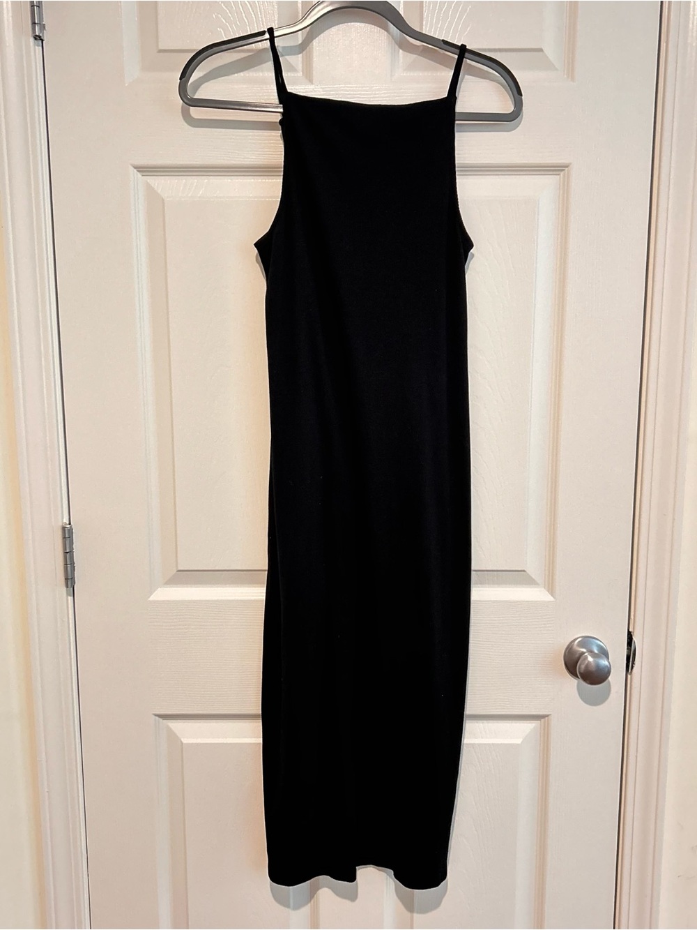 Old Navy Women's Black Midi Slip Dress - Classic Minimalist Style